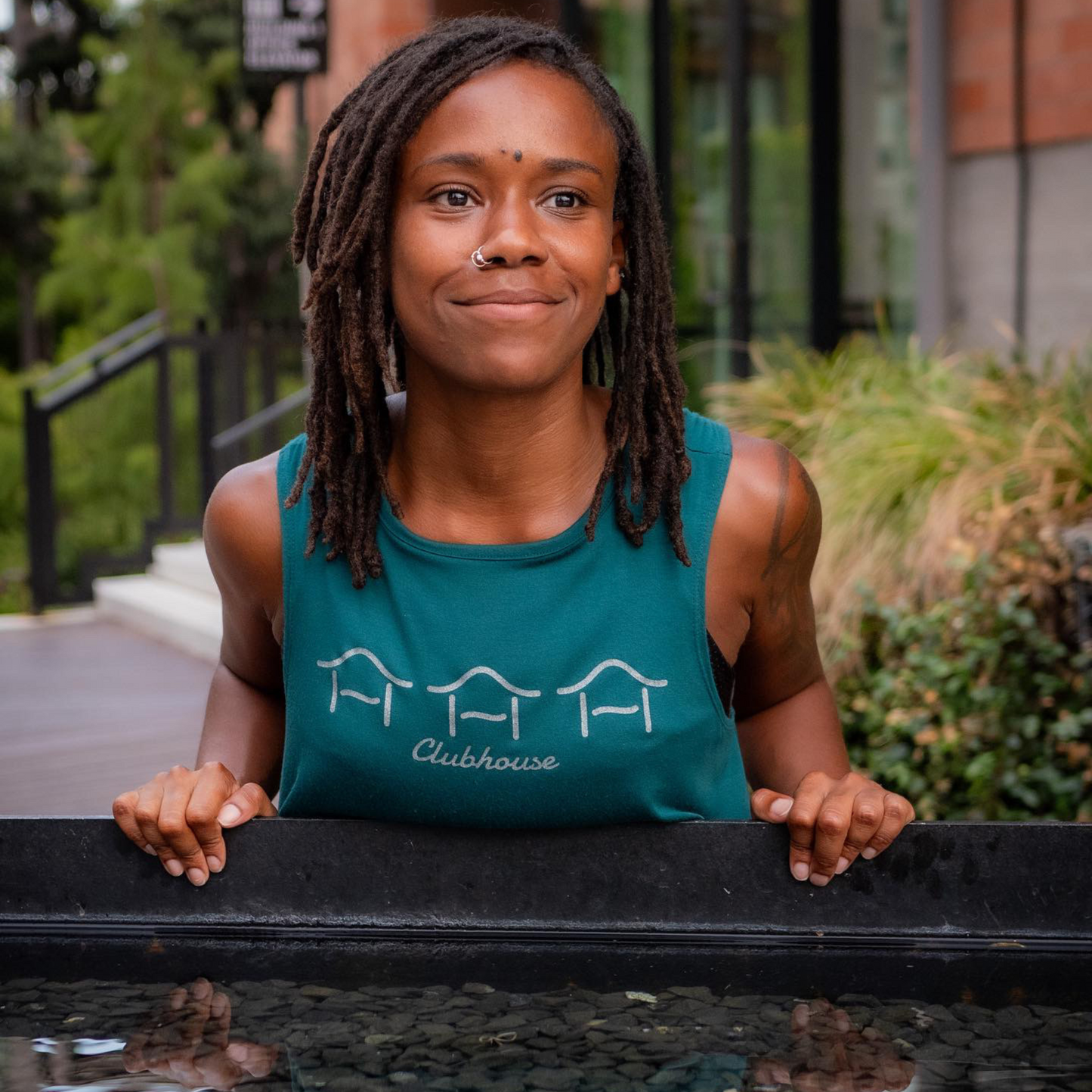 Soft Crop Tank - Teal